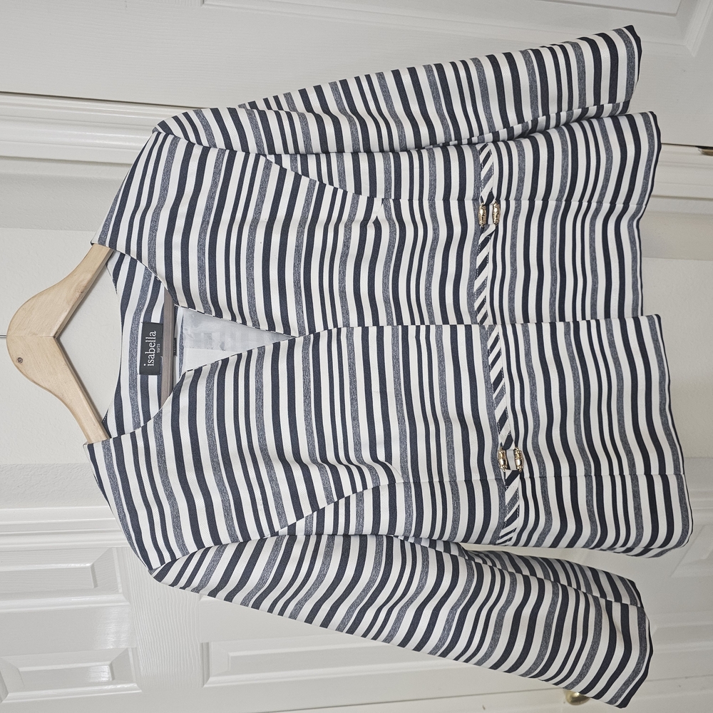 Ralph Lauren Navy Striped Blazer